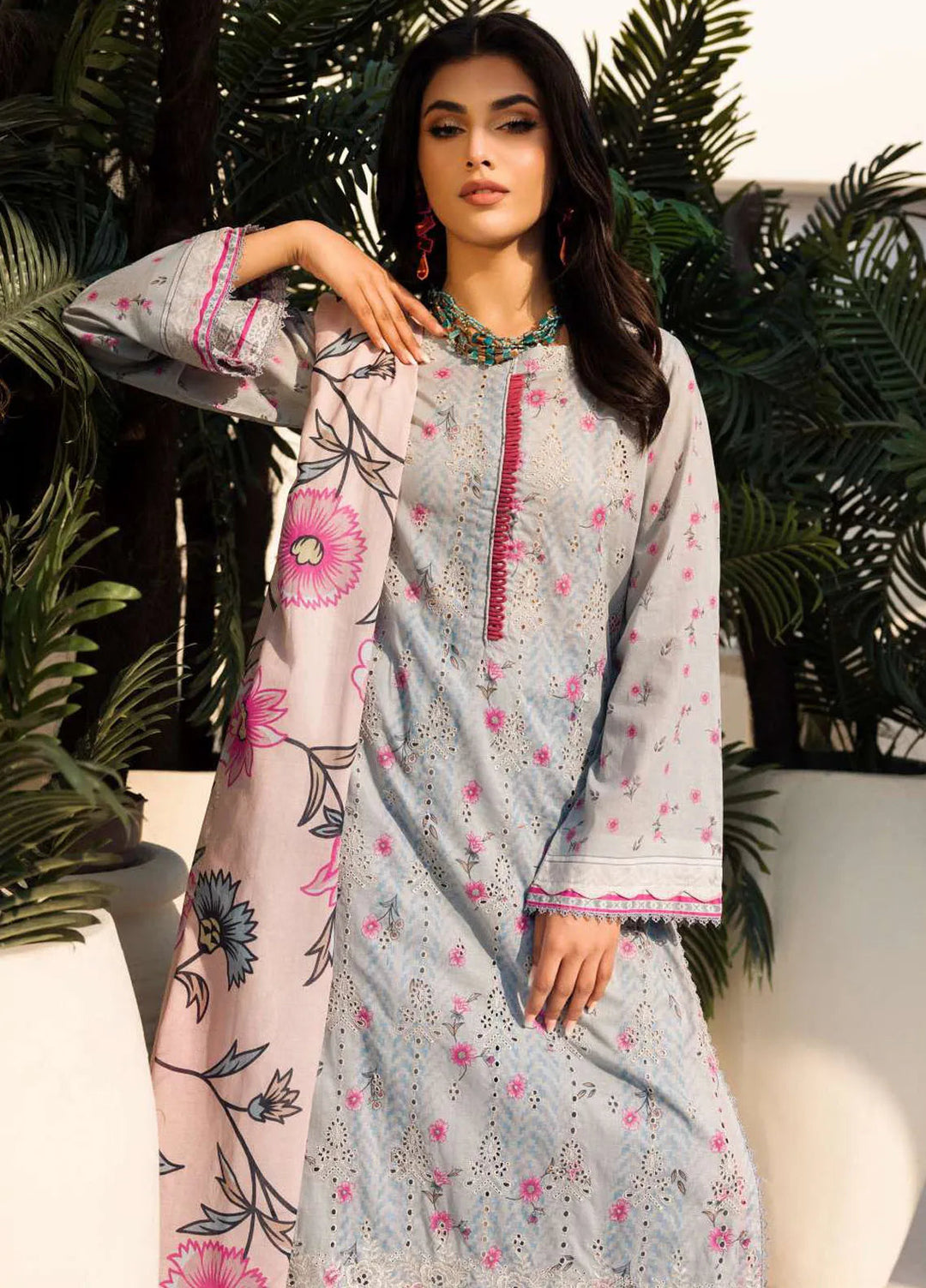 Umang By Motifz Embroidered Lawn Suit Unstitched 3 Piece MT24U 4634 Aaraish - Summer Collection