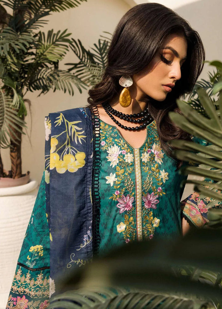 Umang By Motifz Embroidered Lawn Suit Unstitched 3 Piece MT24U 4636 Everglade - Summer Collection