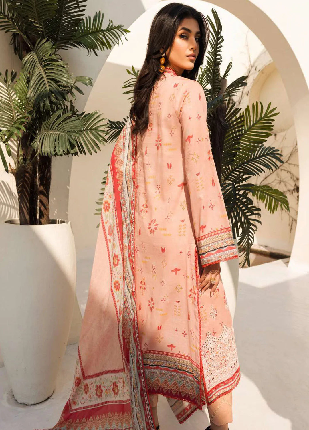 Umang By Motifz Embroidered Lawn Suit Unstitched 3 Piece MT24U 4639 Neelkamal - Summer Collection