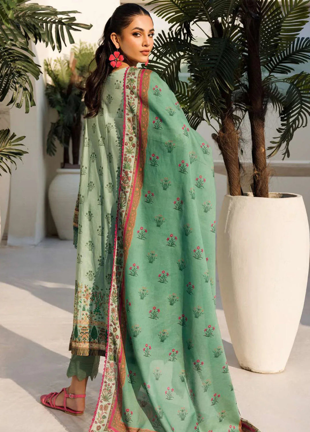 Umang By Motifz Embroidered Lawn Suit Unstitched 3 Piece MT24U 4640 Floral Spring - Summer Collection