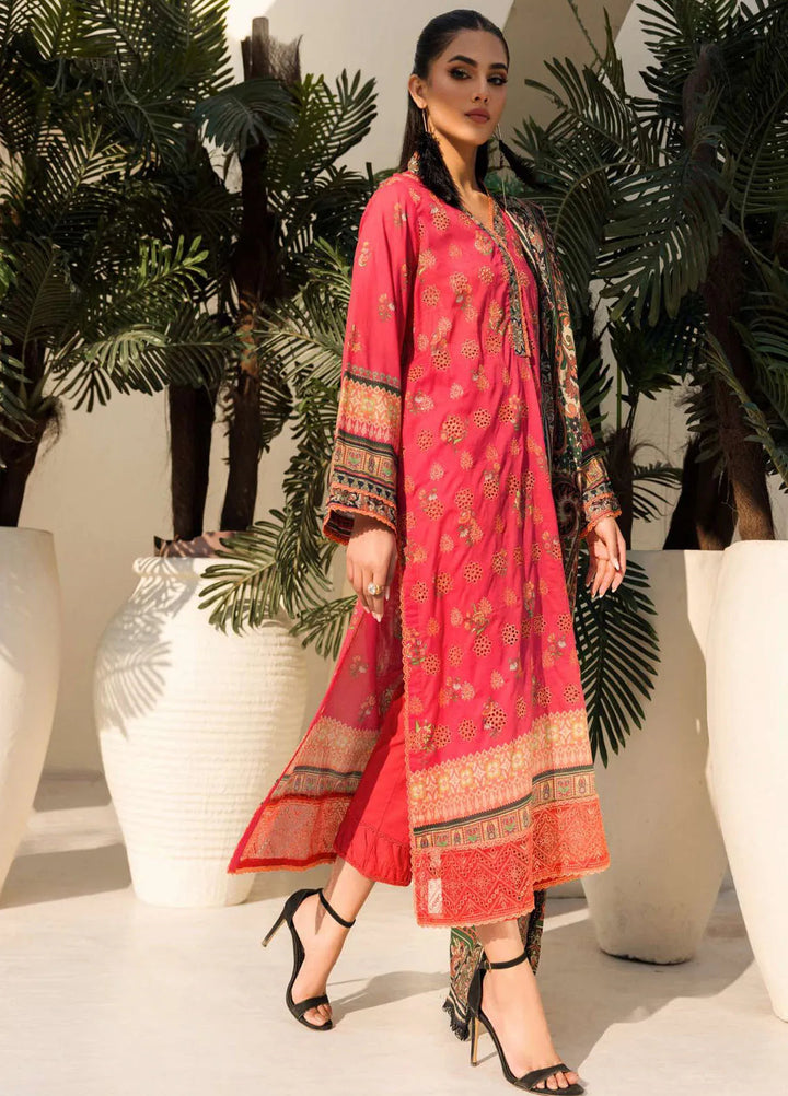 Umang By Motifz Embroidered Lawn Suit Unstitched 3 Piece MT24U 4641 Sapphire - Summer Collection