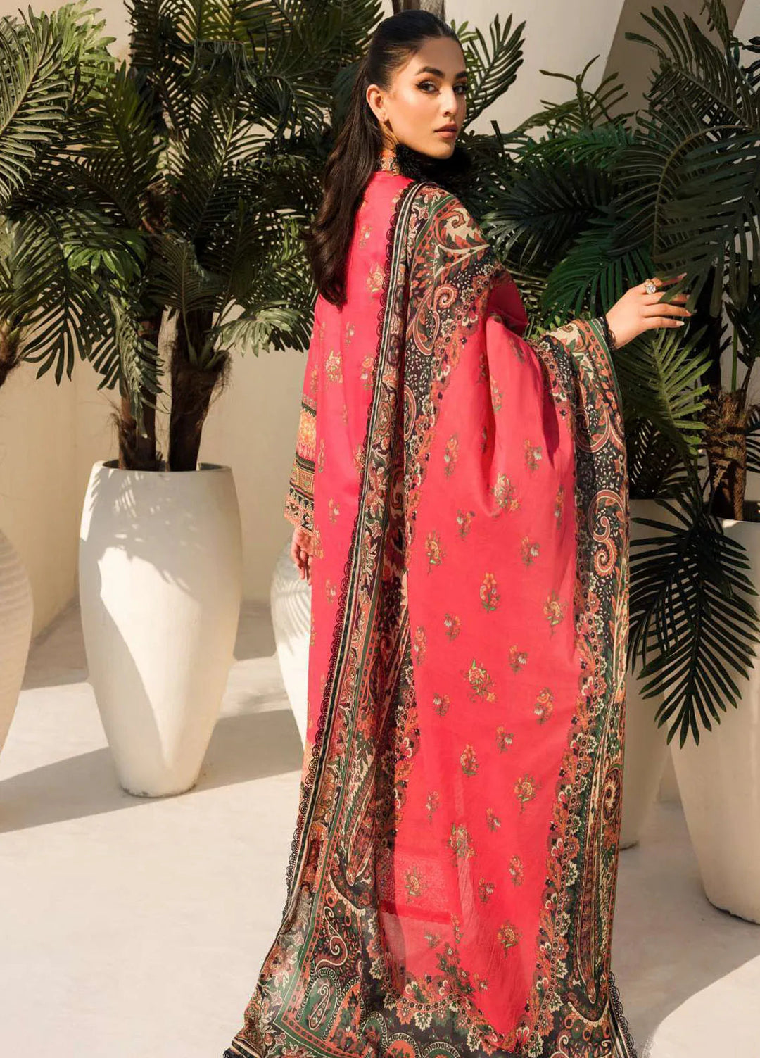 Umang By Motifz Embroidered Lawn Suit Unstitched 3 Piece MT24U 4641 Sapphire - Summer Collection