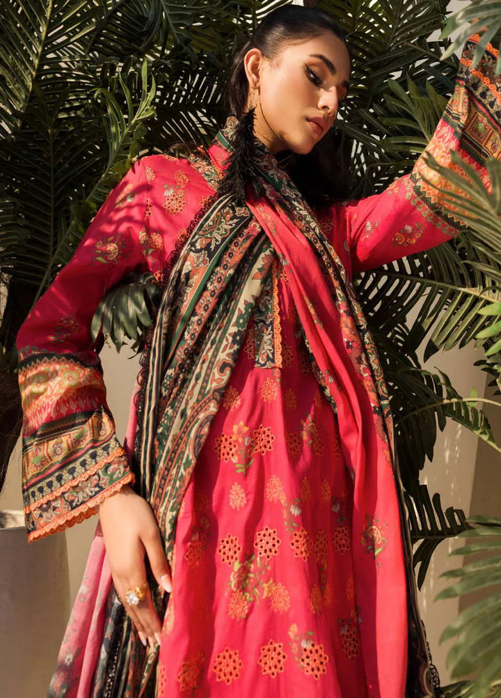 Umang By Motifz Embroidered Lawn Suit Unstitched 3 Piece MT24U 4641 Sapphire - Summer Collection