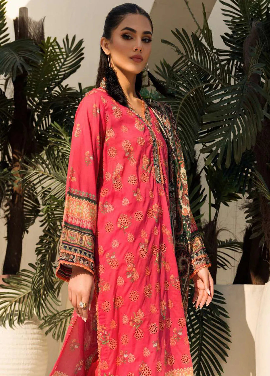 Umang By Motifz Embroidered Lawn Suit Unstitched 3 Piece MT24U 4641 Sapphire - Summer Collection