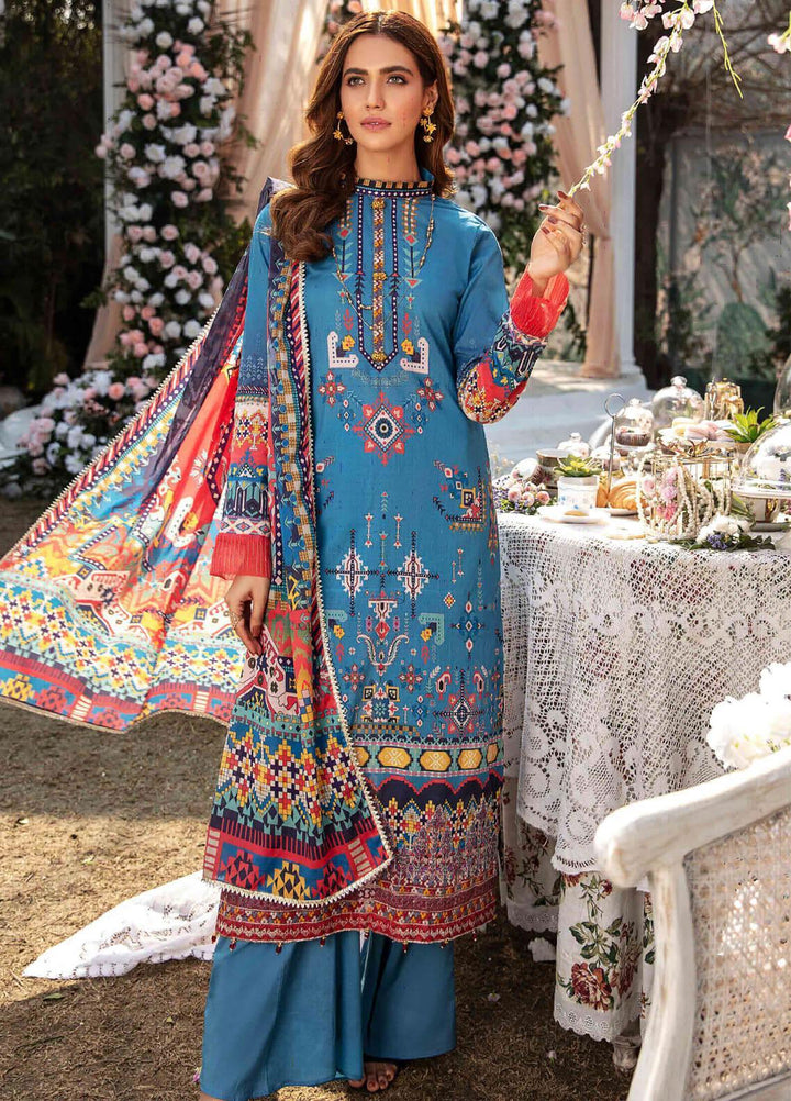 Umang by Motifz Embroidered Lawn Suits Unstitched 3 Piece MT21LU 2818 Tribal Fantasy - Summer Collection