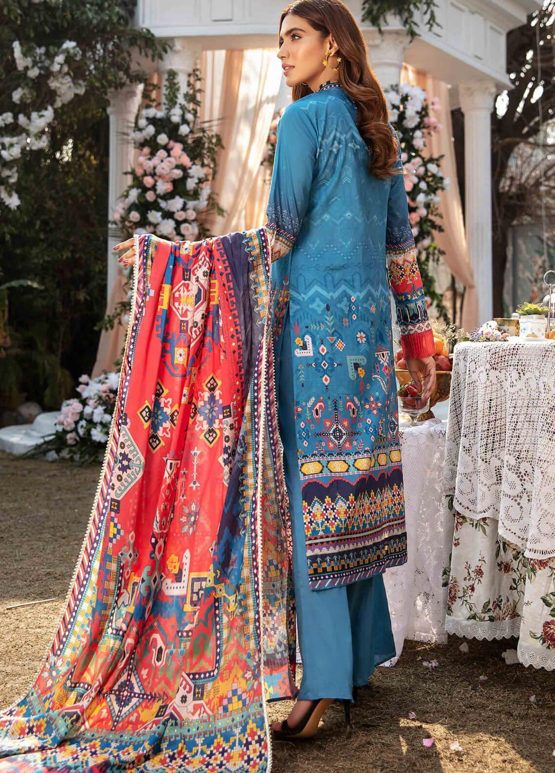 Umang by Motifz Embroidered Lawn Suits Unstitched 3 Piece MT21LU 2818 Tribal Fantasy - Summer Collection