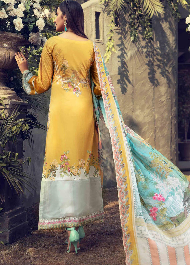 Umang by Motifz Embroidered Lawn Suits Unstitched 3 Piece MT21LU 2822 Colza Garden - Summer Collection