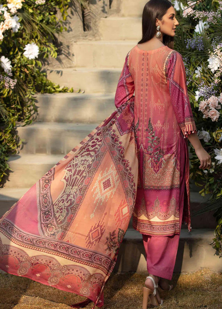 Umang by Motifz Embroidered Lawn Suits Unstitched 3 Piece MT21LU 2826 Omber Fire - Summer Collection