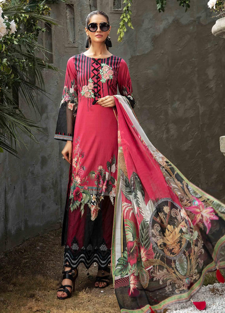 Umang by Motifz Embroidered Lawn Suits Unstitched 3 Piece MT21LU 2827 Tropical Bloom - Summer Collection