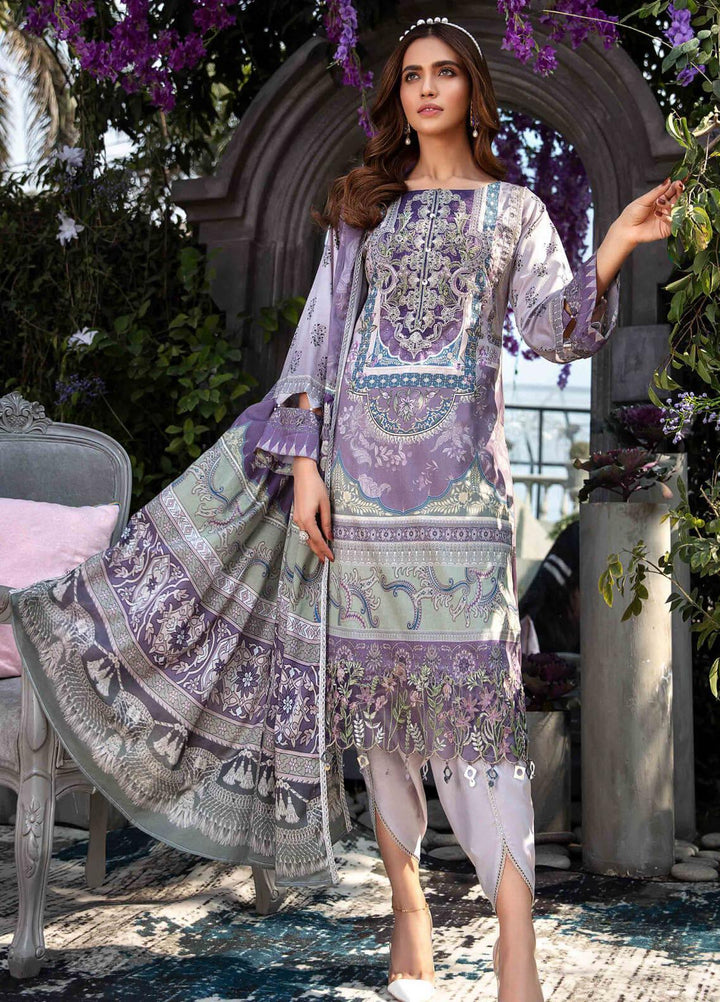 Umang by Motifz Embroidered Lawn Suits Unstitched 3 Piece MT21LU 2828 Blooming Lili - Summer Collection