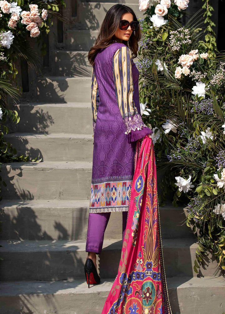 Umang by Motifz Embroidered Lawn Suits Unstitched 3 Piece MT21LU 2832 Purple Glimmer - Summer Collection