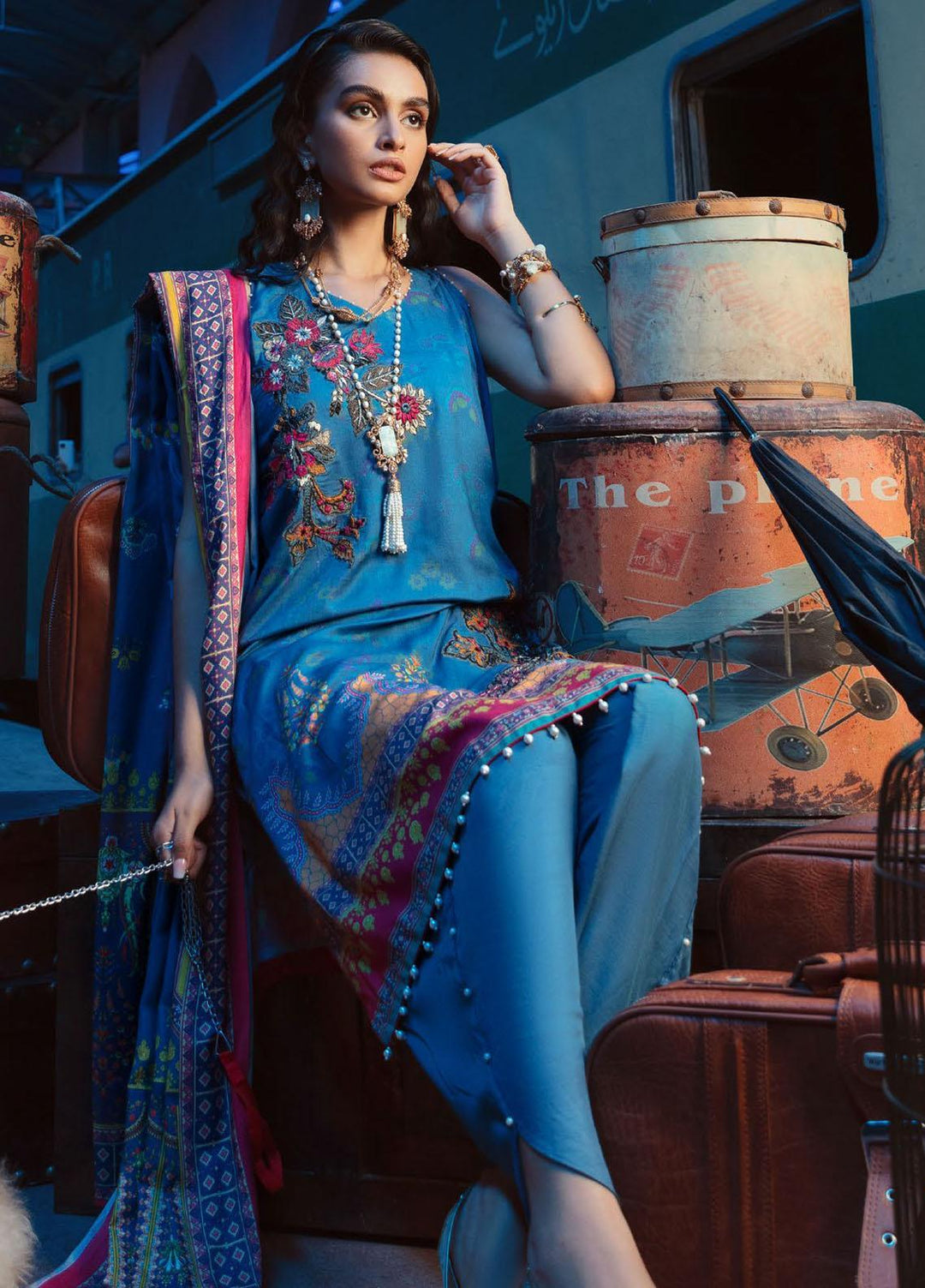 Umang by Motifz Embroidered Linen Suits Unstitched 3 Piece MT21UL 3062 Valerie - Winter Collection