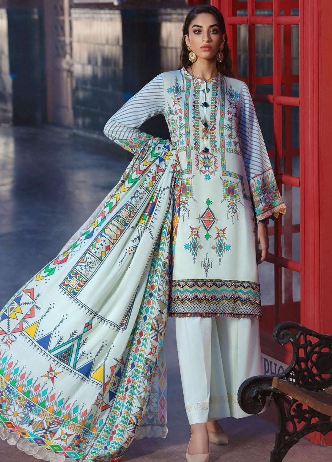 Umang by Motifz Embroidered Linen Suits Unstitched 3 Piece MT21UL 3065 Selena - Winter Collection