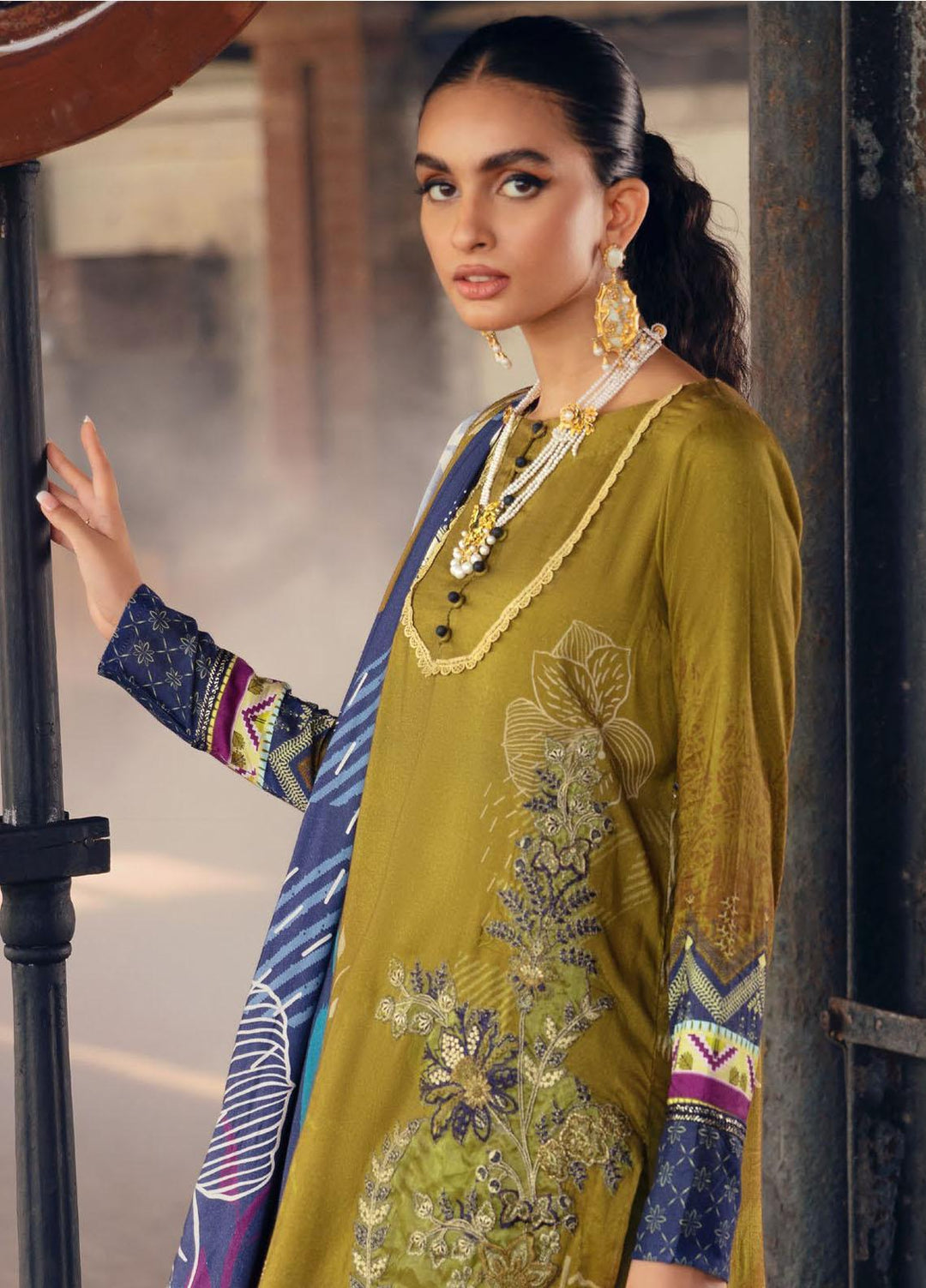 Umang by Motifz Embroidered Linen Suits Unstitched 3 Piece MT21UL 3066 Bellissima - Winter Collection