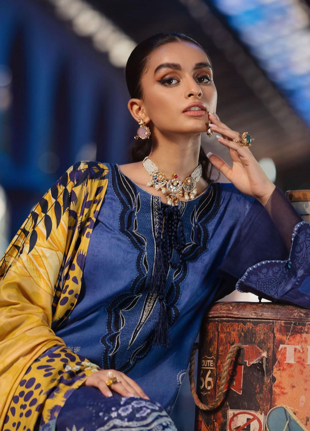 Umang by Motifz Embroidered Linen Suits Unstitched 3 Piece MT21UL 3068 Delores - Winter Collection