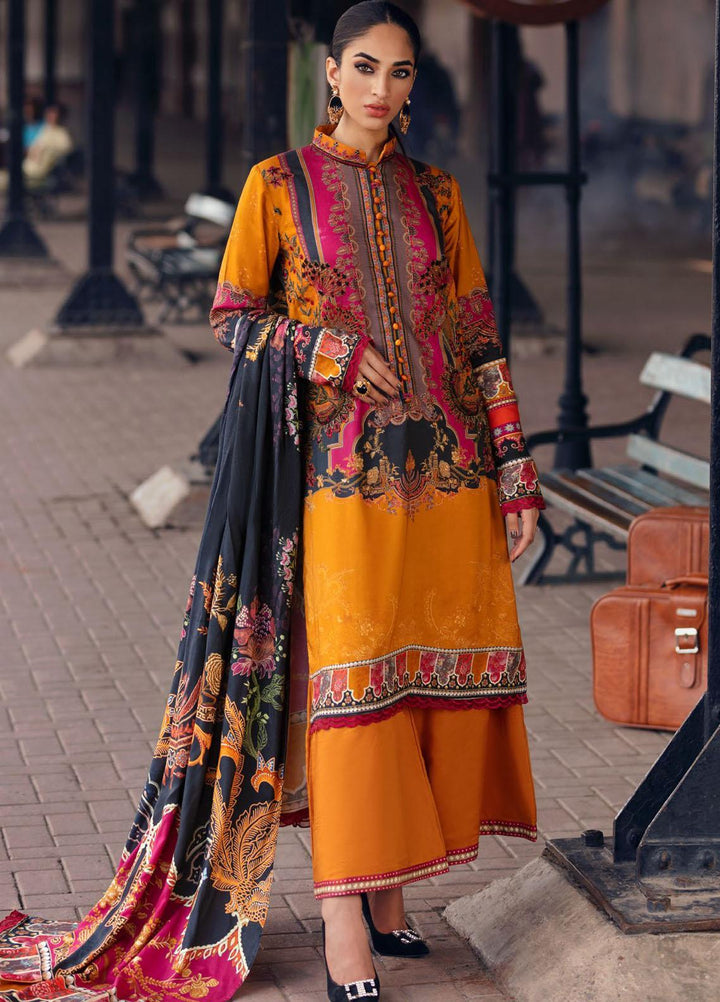 Umang by Motifz Embroidered Linen Suits Unstitched 3 Piece MT21UL 3069 Cecily - Winter Collection