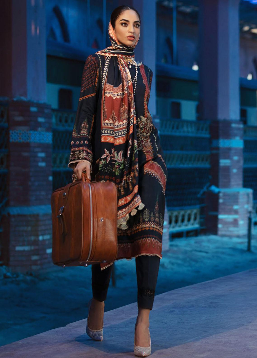 Umang by Motifz Embroidered Linen Suits Unstitched 3 Piece MT21UL 3071 Rhaenia - Winter Collection