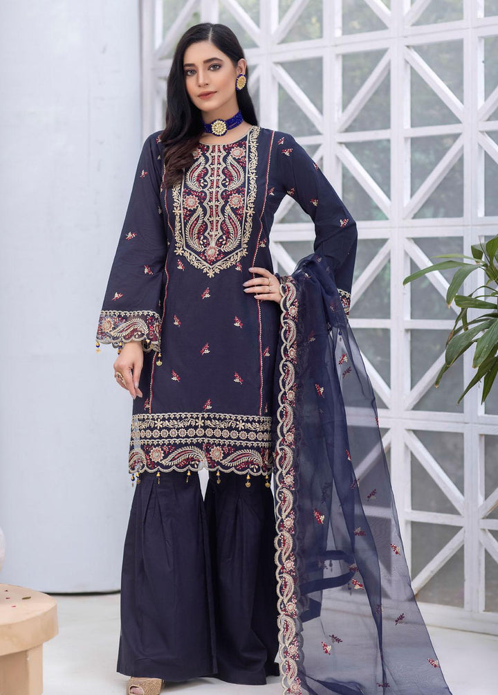 Umyas Embroidered Lawn Suits Unstitched 3 Piece UM22CL D-03 - Summer Collection
