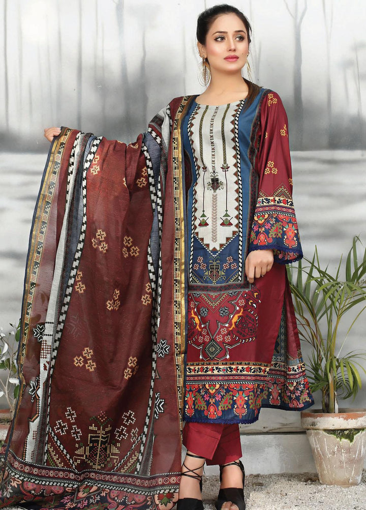 Universal By Sitara Printed Lawn Suits Unstitched 3 Piece SIT22-U4 D-75 - Summer Collection