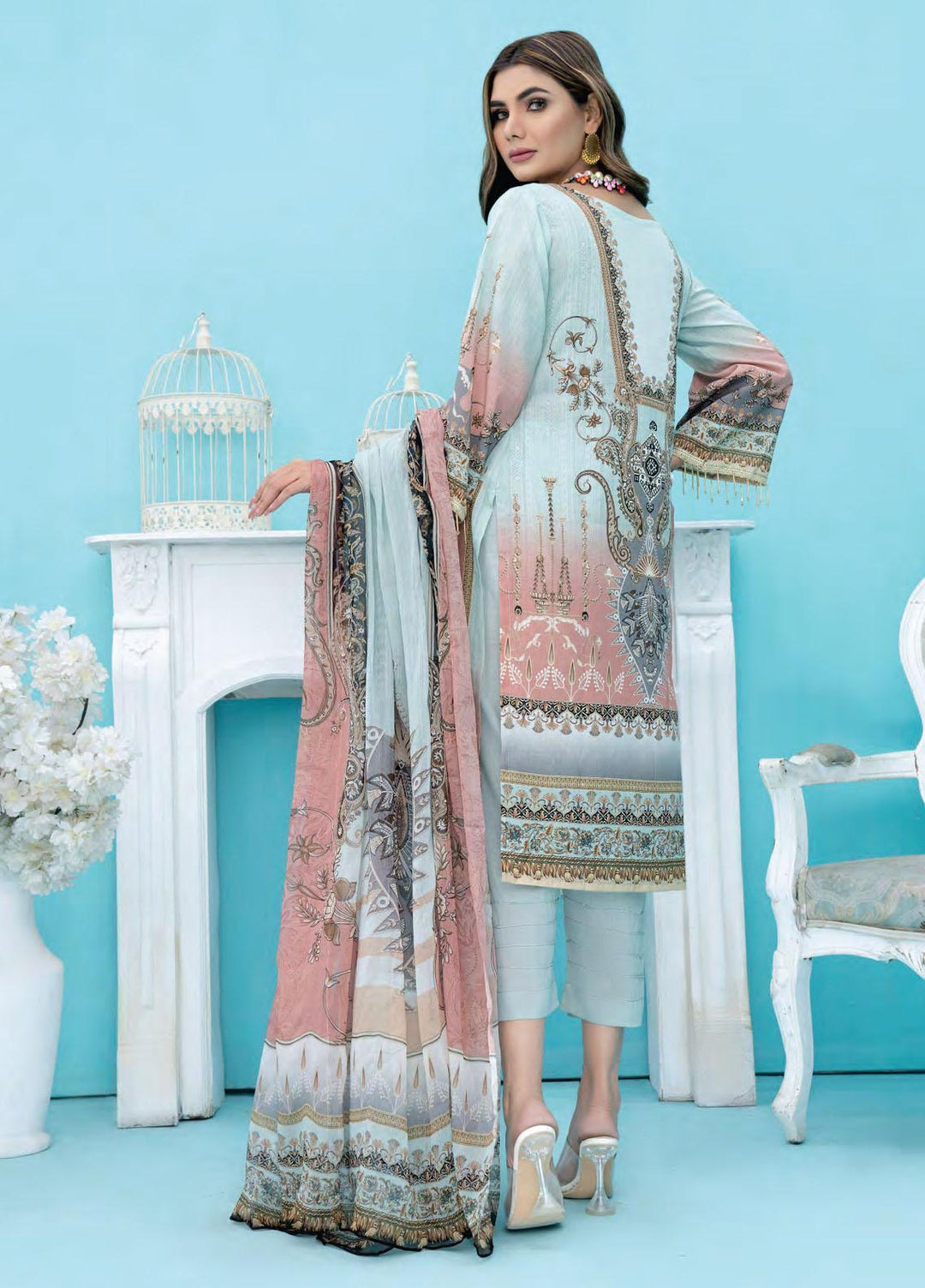 Universal By Sitara Printed Lawn Suits Unstitched 3 Piece SIT22U D-62 - Summer Collection