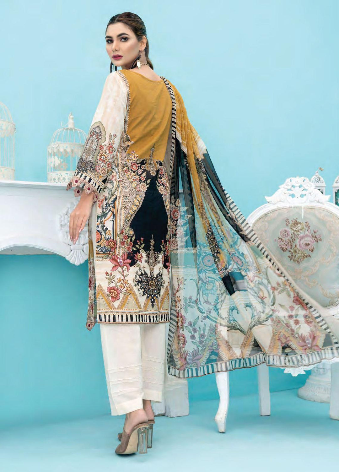 Universal By Sitara Printed Lawn Suits Unstitched 3 Piece SIT22U D-63 - Summer Collection