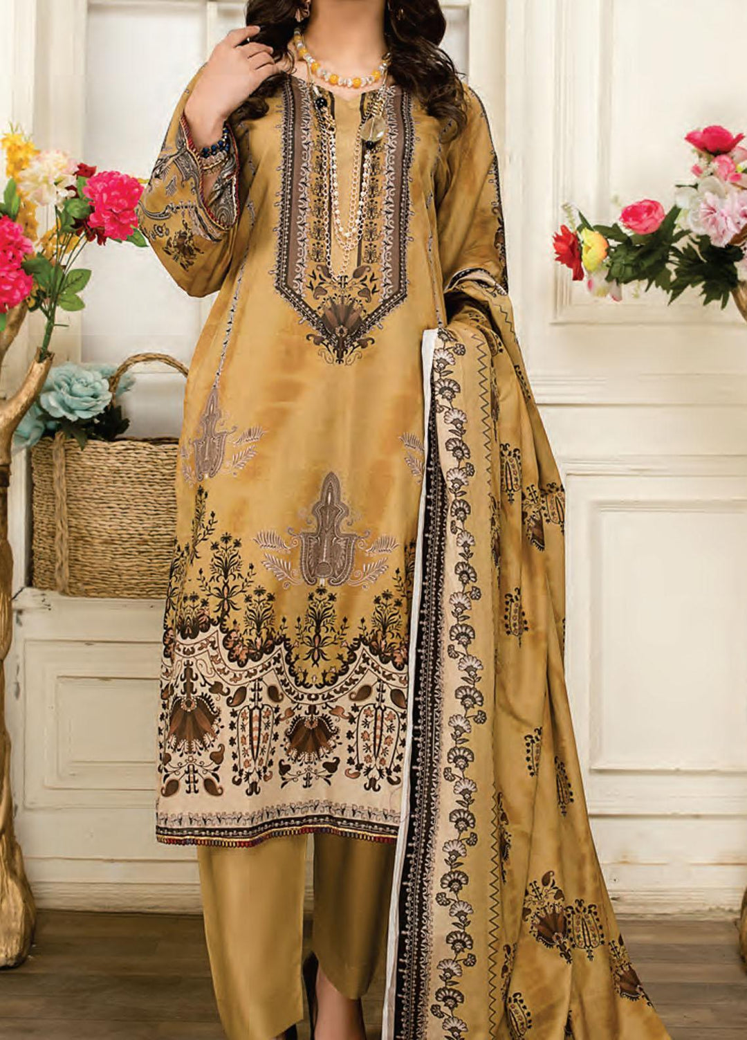 Universal By Sitara Printed Lawn Suits Unstitched 3 Piece SIT22US D-52 - Summer Collection