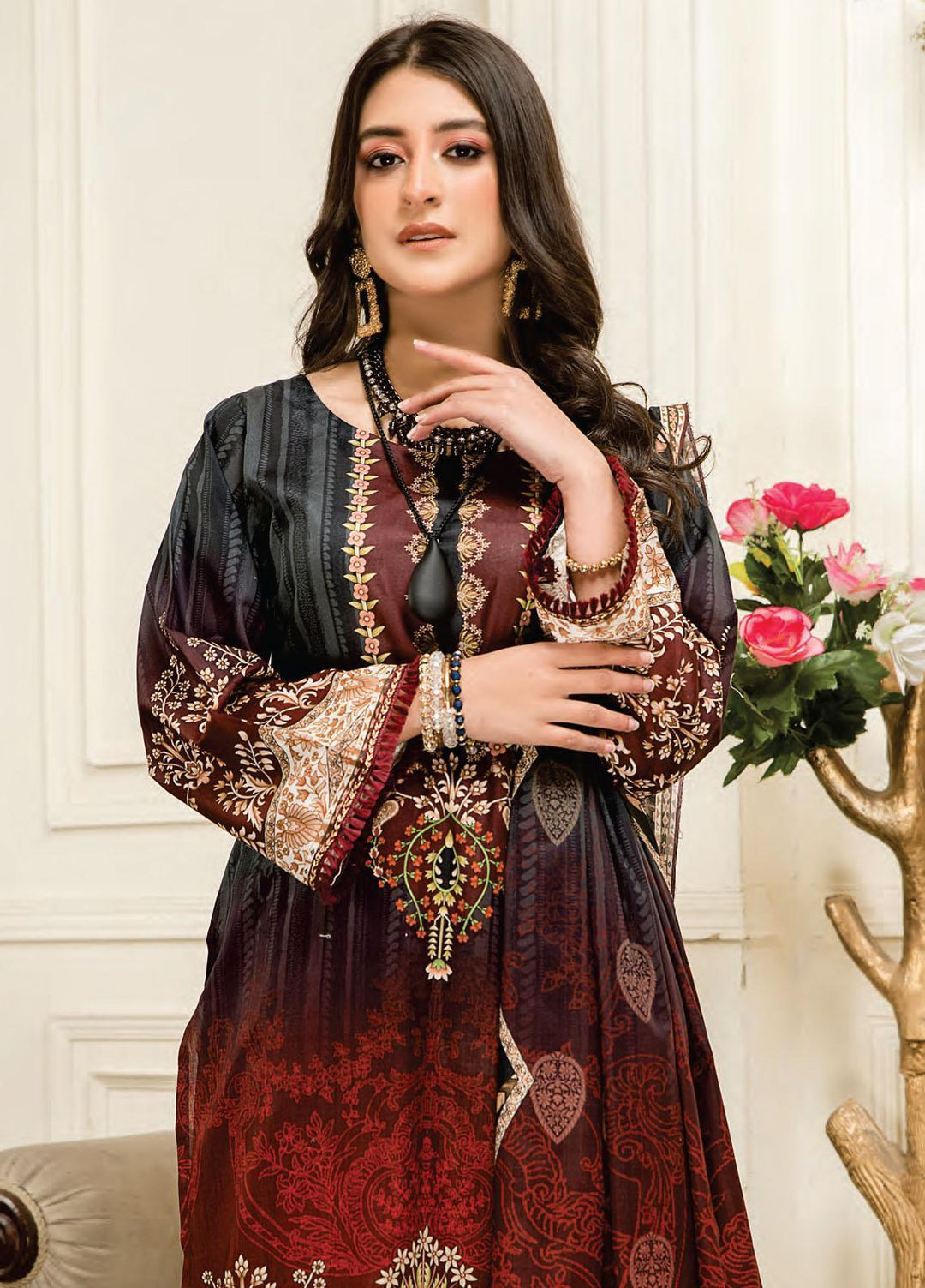 Universal By Sitara Printed Lawn Suits Unstitched 3 Piece SIT22US D-53 - Summer Collection