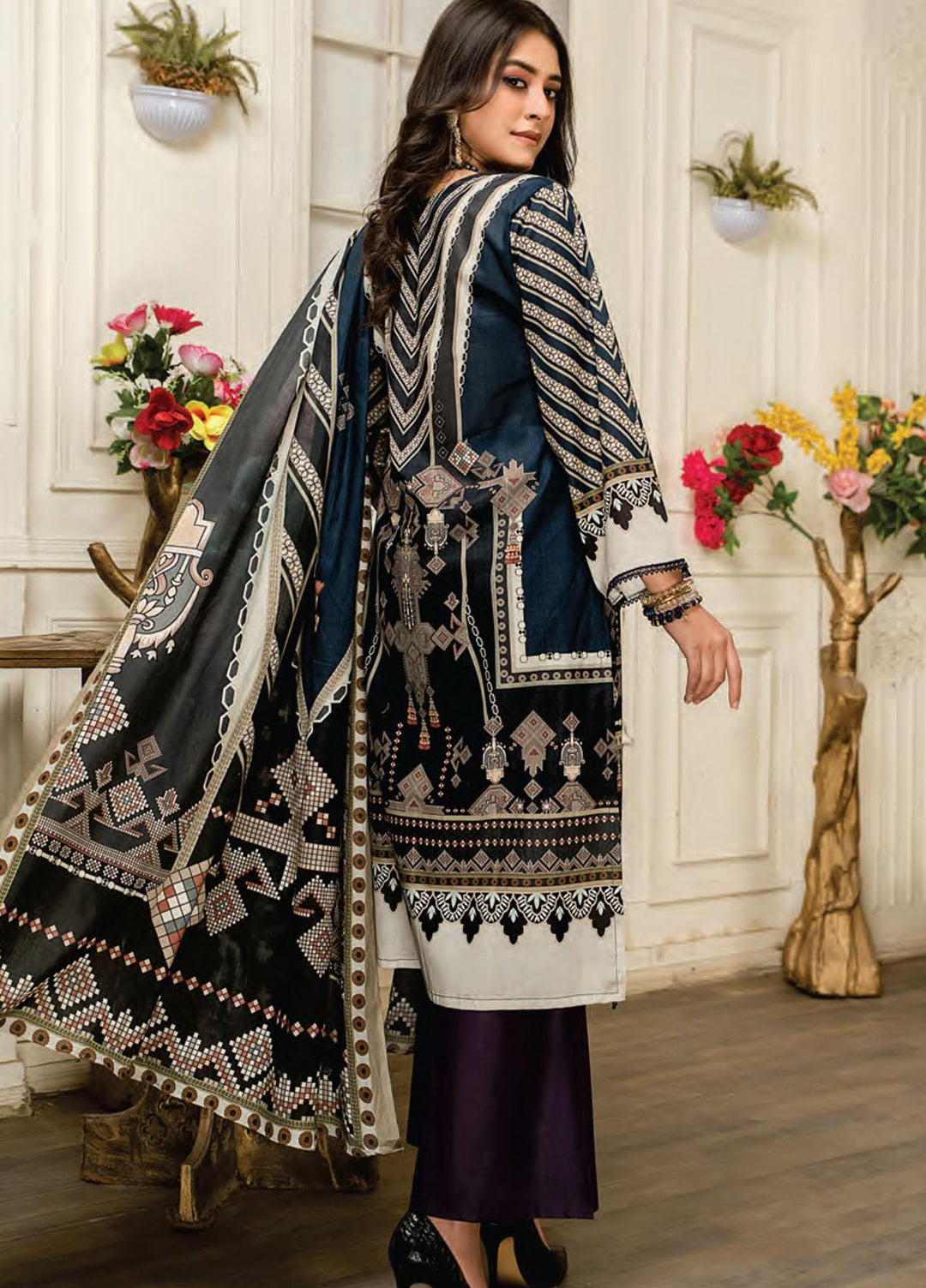 Universal By Sitara Printed Lawn Suits Unstitched 3 Piece SIT22US D-58 - Summer Collection