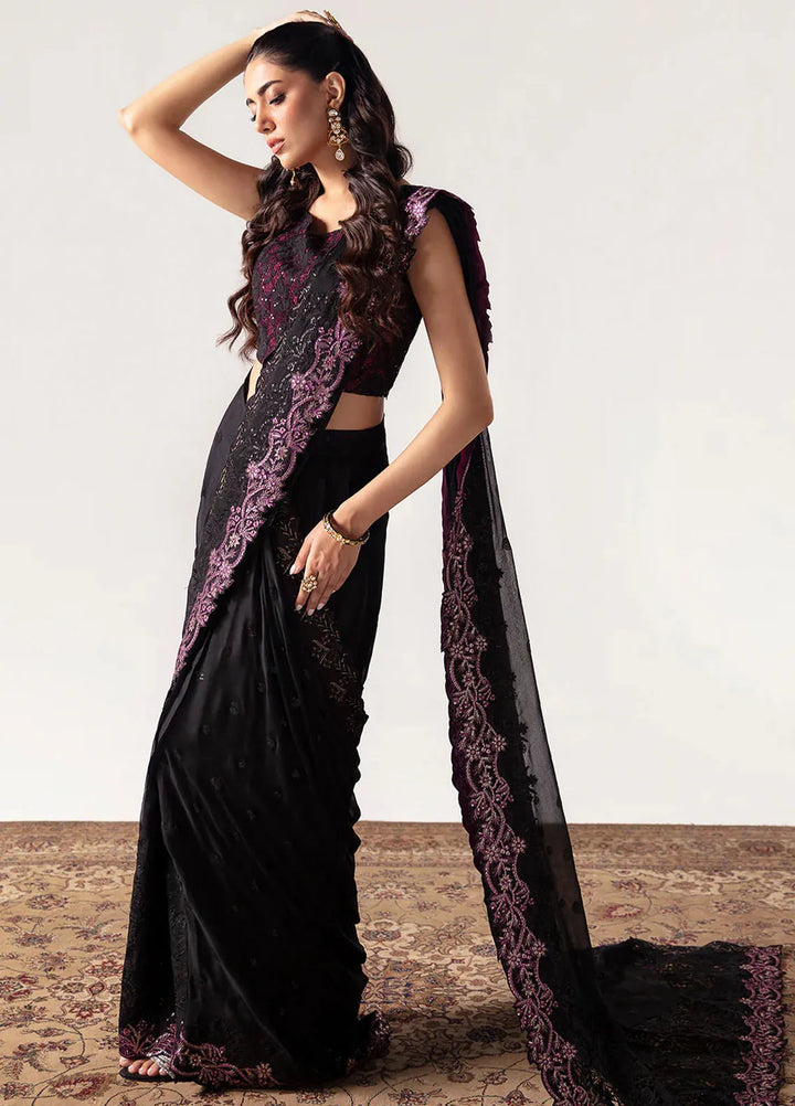 Unkahi Baaten By Jamnii Embroidered Chiffon Unstitched Saree JMN25UB Afreen - Festive Collection