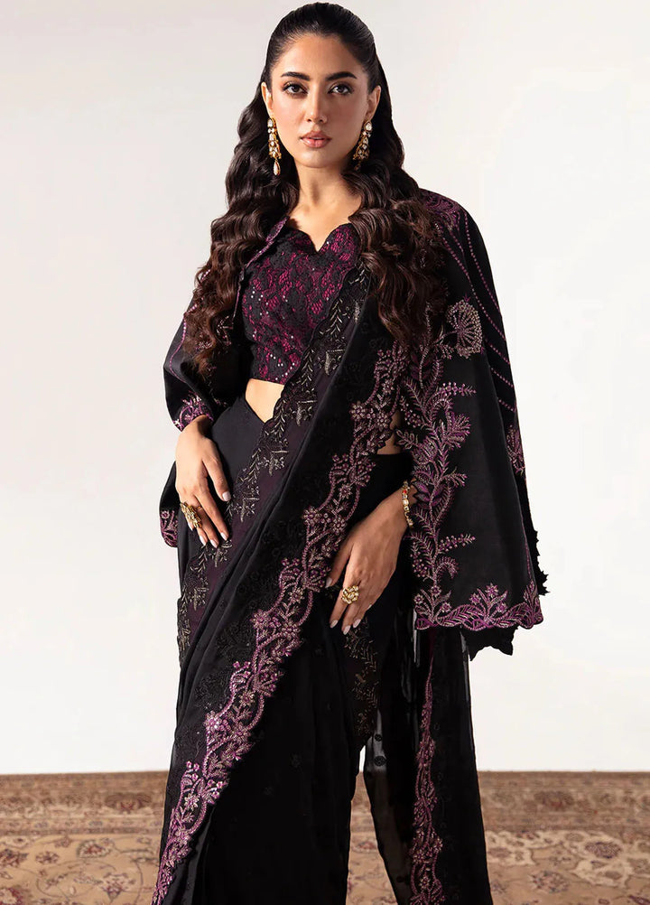 Unkahi Baaten By Jamnii Embroidered Chiffon Unstitched Saree JMN25UB Afreen - Festive Collection