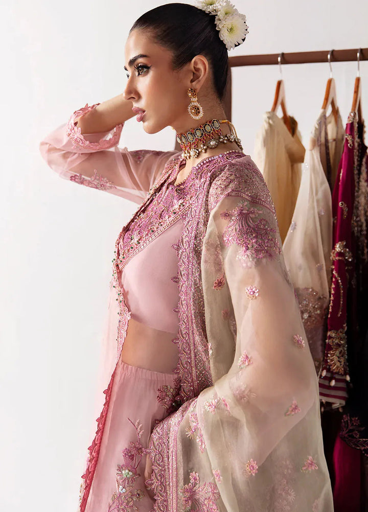 Unkahi Baaten By Jamnii Embroidered Organza Unstitched Suits 3 Piece JMN25UB Elnaz - Festive Collection