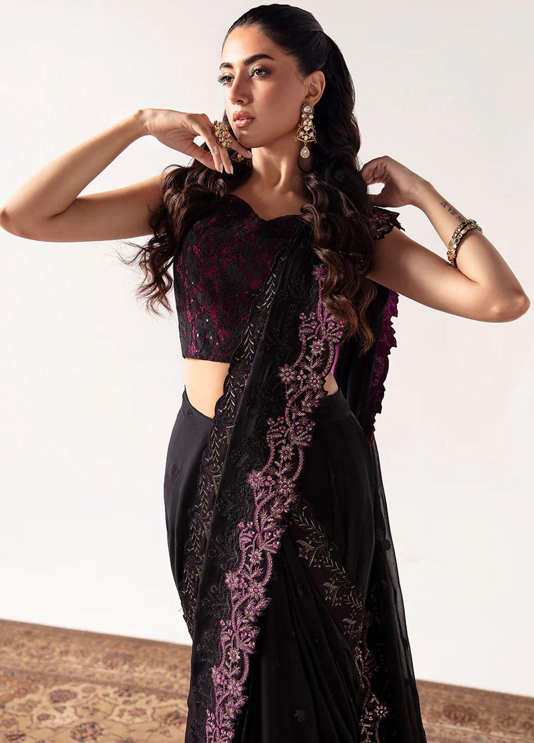 Unkahi Baaten By Jamnii Embroidered Chiffon Suits Unstitched 3 Piece JMN23UB Afreen - Festive Collection