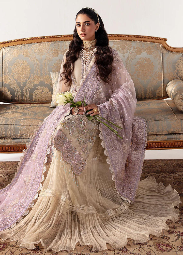 Unkahi Baaten By Jamnii Embroidered Organza Suits Unstitched 3 Piece JMN23UB Arda - Festive Collection