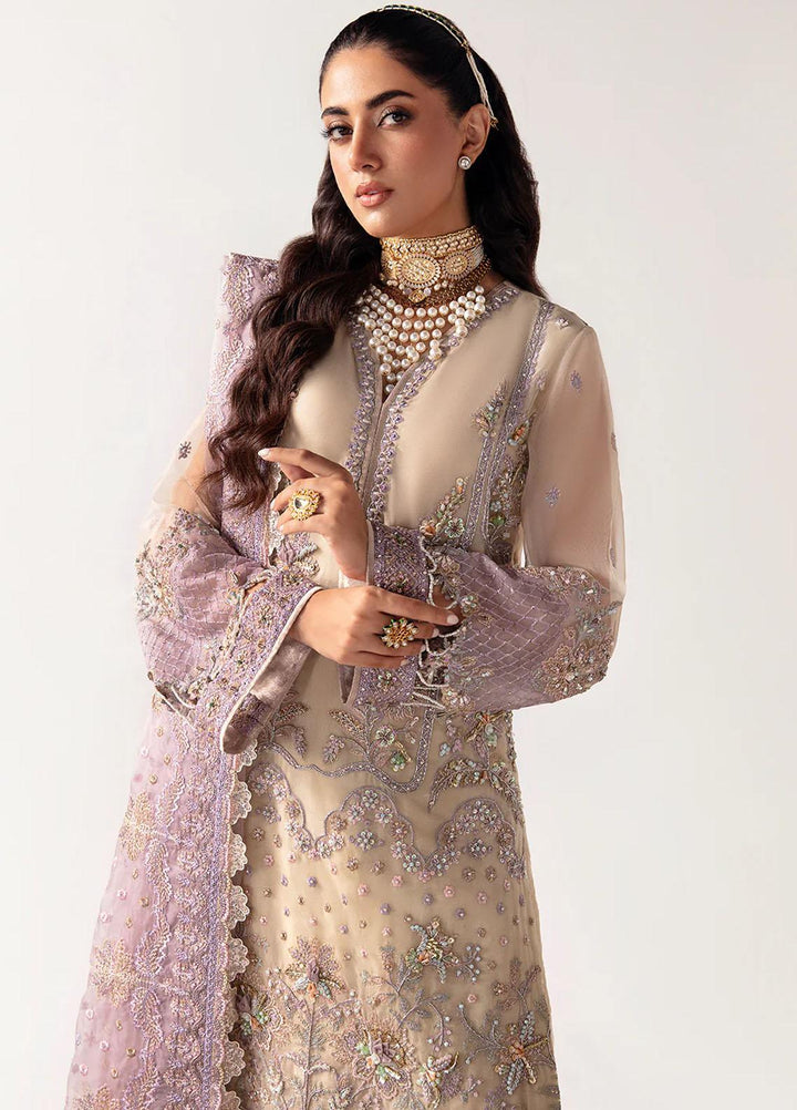 Unkahi Baaten By Jamnii Embroidered Organza Suits Unstitched 3 Piece JMN23UB Arda - Festive Collection