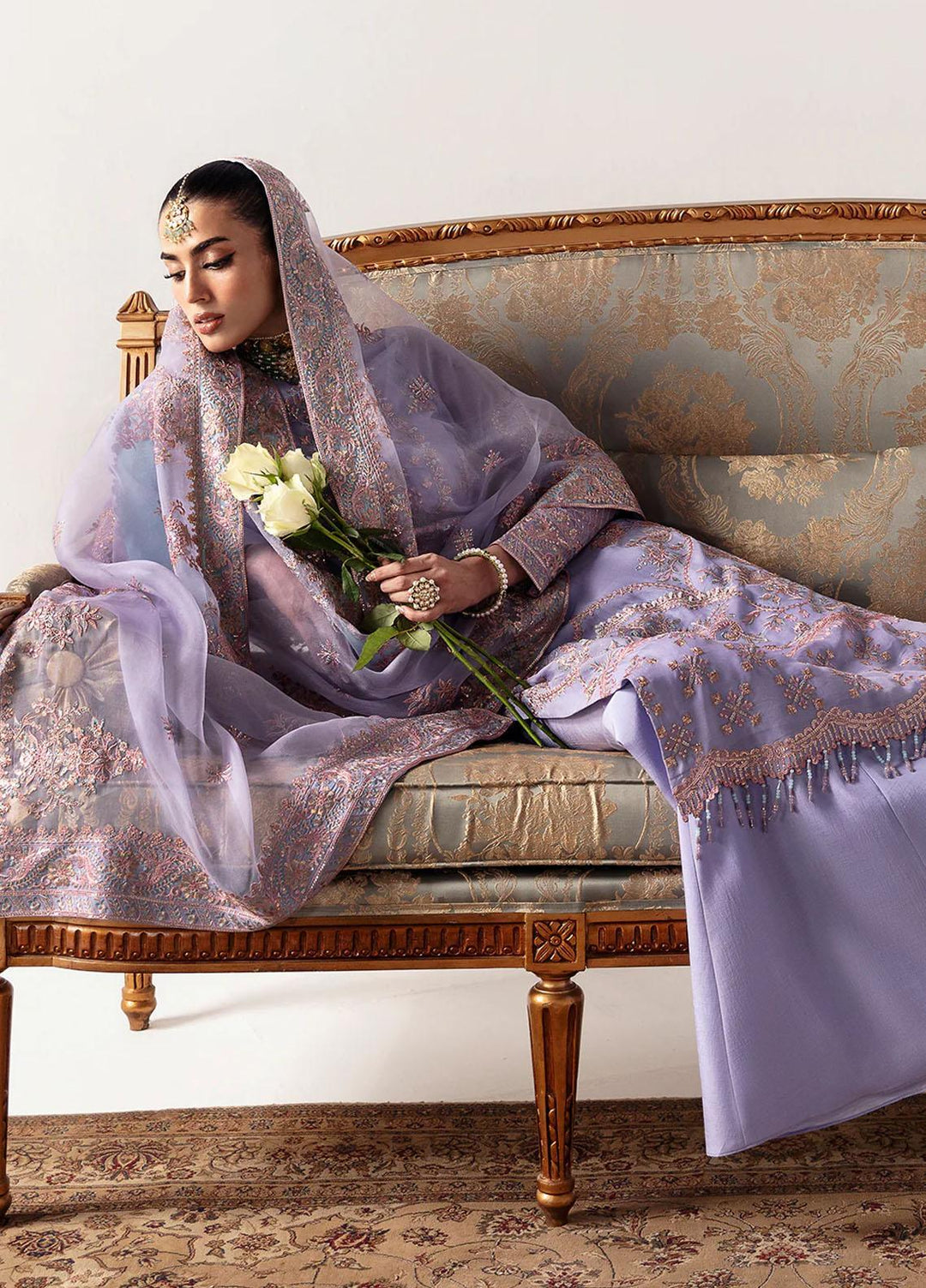 Unkahi Baaten By Jamnii Embroidered Chiffon Suits Unstitched 3 Piece JMN23UB Larah - Festive Collection