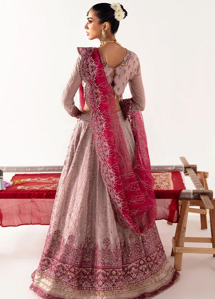 Unkahi Baaten By Jamnii Embroidered Chiffon Suits Unstitched 3 Piece JMN23UB Nureh - Festive Collection