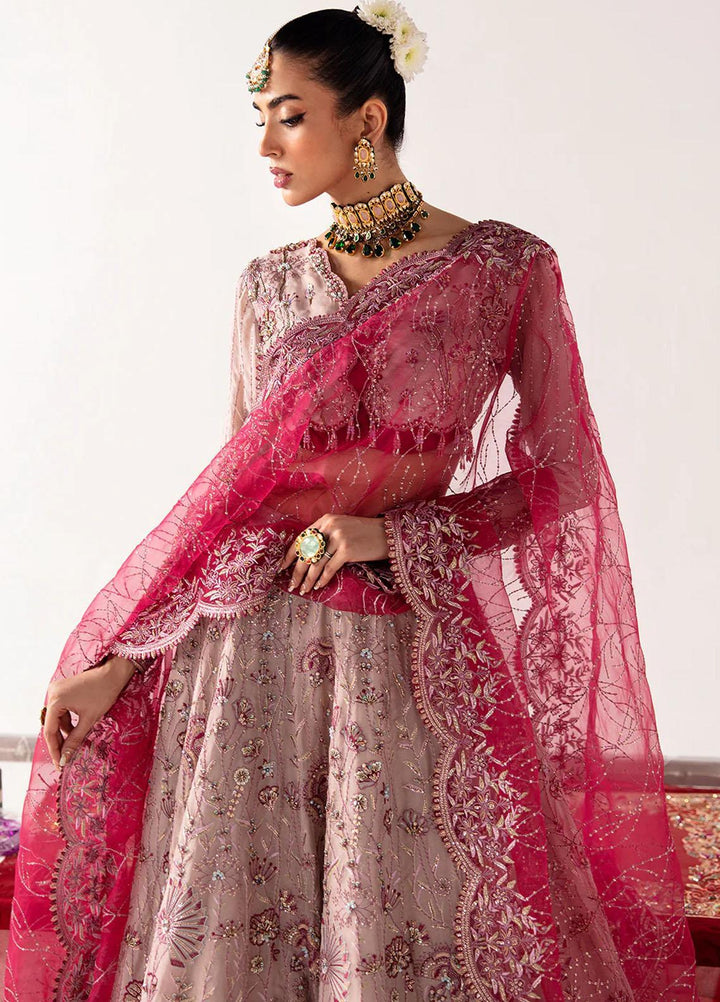 Unkahi Baaten By Jamnii Embroidered Chiffon Suits Unstitched 3 Piece JMN23UB Nureh - Festive Collection