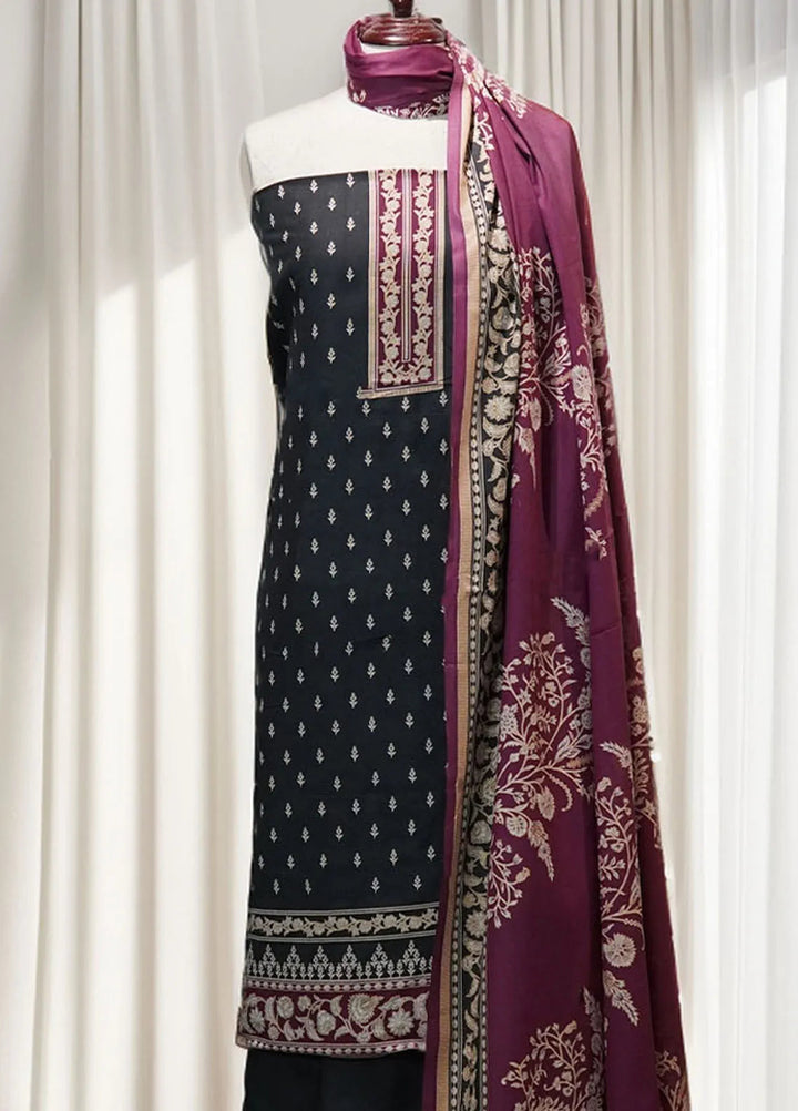 Farah n Faria By Bin Saeed Printed Lawn Suit Unstitched 3 Piece BS24F D-15 - Summer Collection