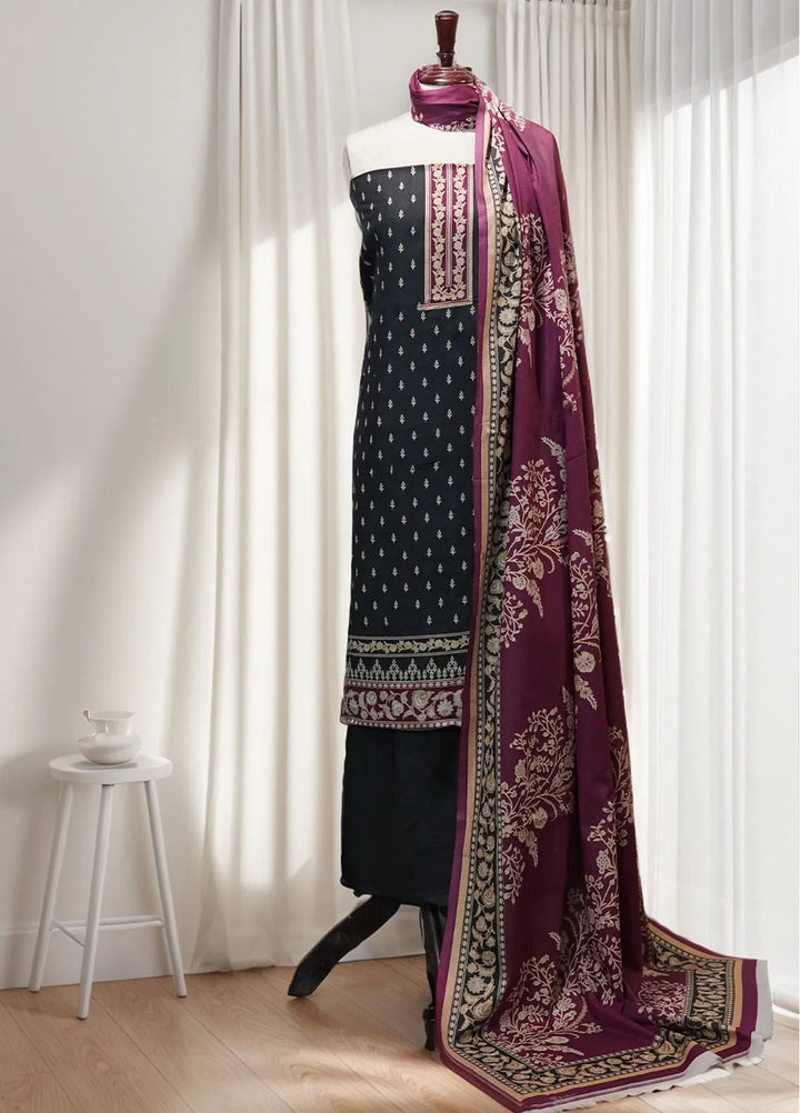 Farah n Faria By Bin Saeed Printed Lawn Suit Unstitched 3 Piece BS24F D-15 - Summer Collection