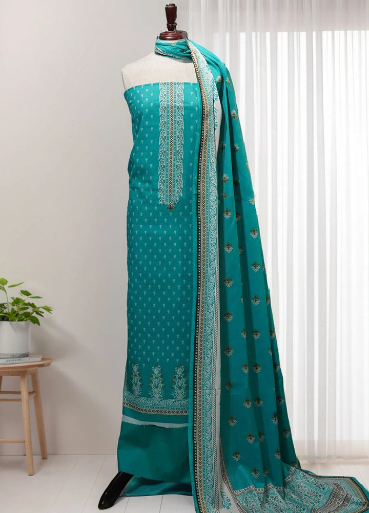 Farah n Faria By Bin Saeed Printed Lawn Suit Unstitched 3 Piece BS24F D-13C - Summer Collection