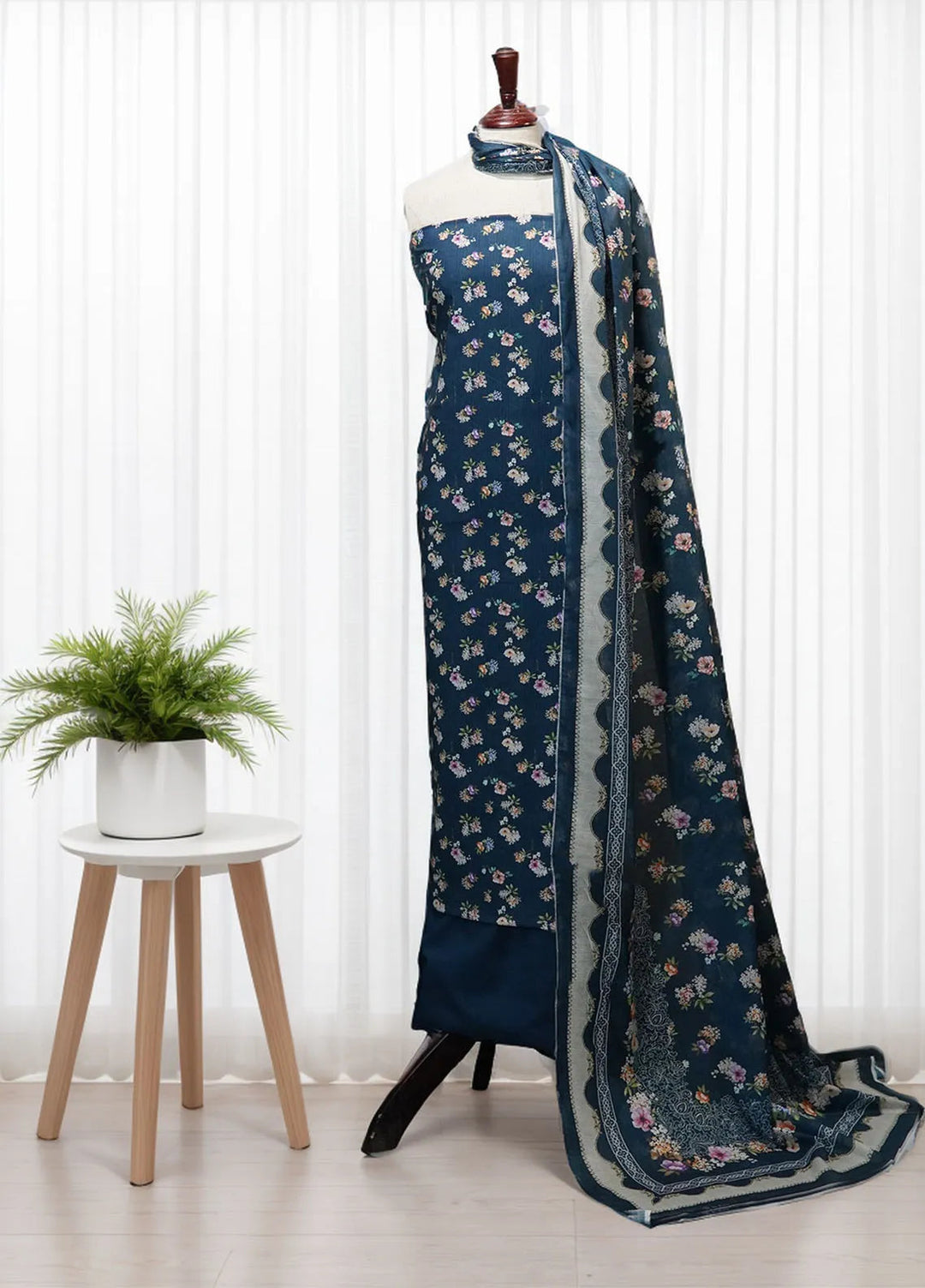 Digital Print By Bin Saeed Printed Lawn Suit Unstitched 3 Piece BS24F D-534 - Summer Collection