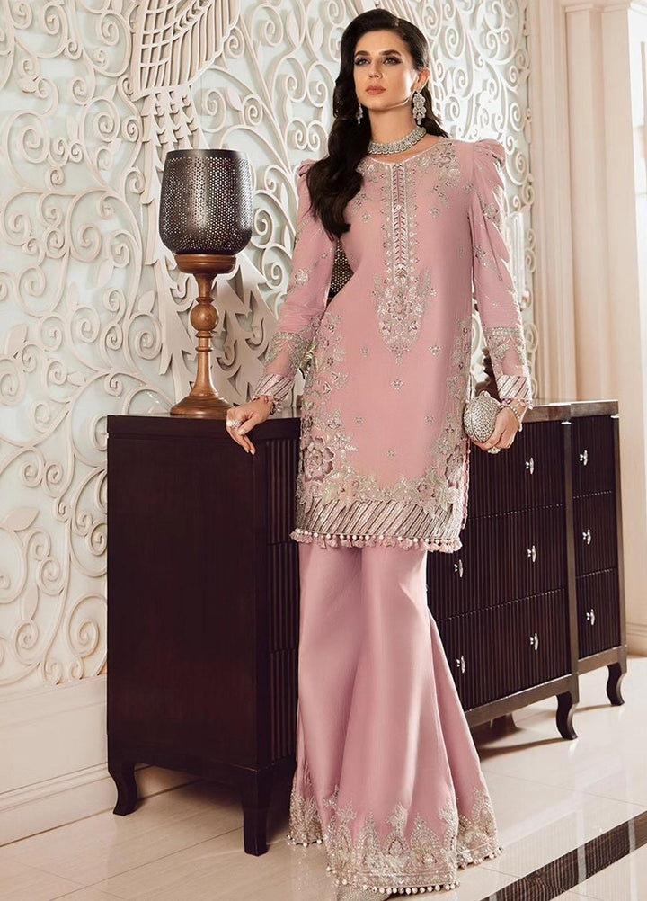 Sateen By Maria B Embroidered Cotton Suits Unstitched 3 Piece MB23ST D-06 - Luxury Collection