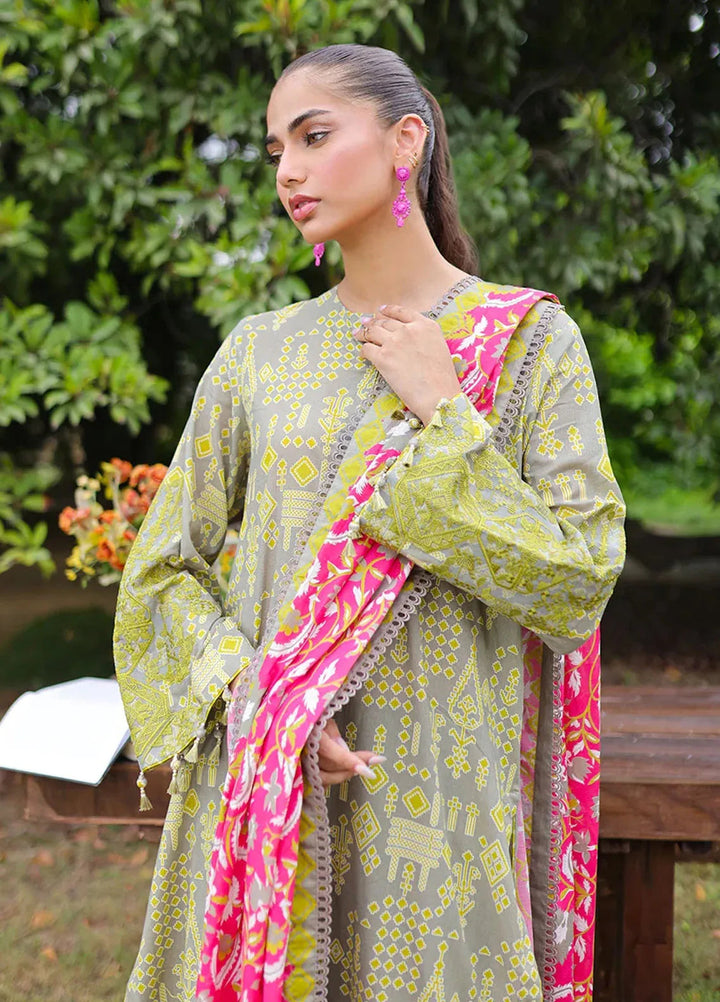 Unza by Salitex Embroidered Cambric Suits Unstitched 3 Piece WUS3BS24IZ011UT - Fall Collection