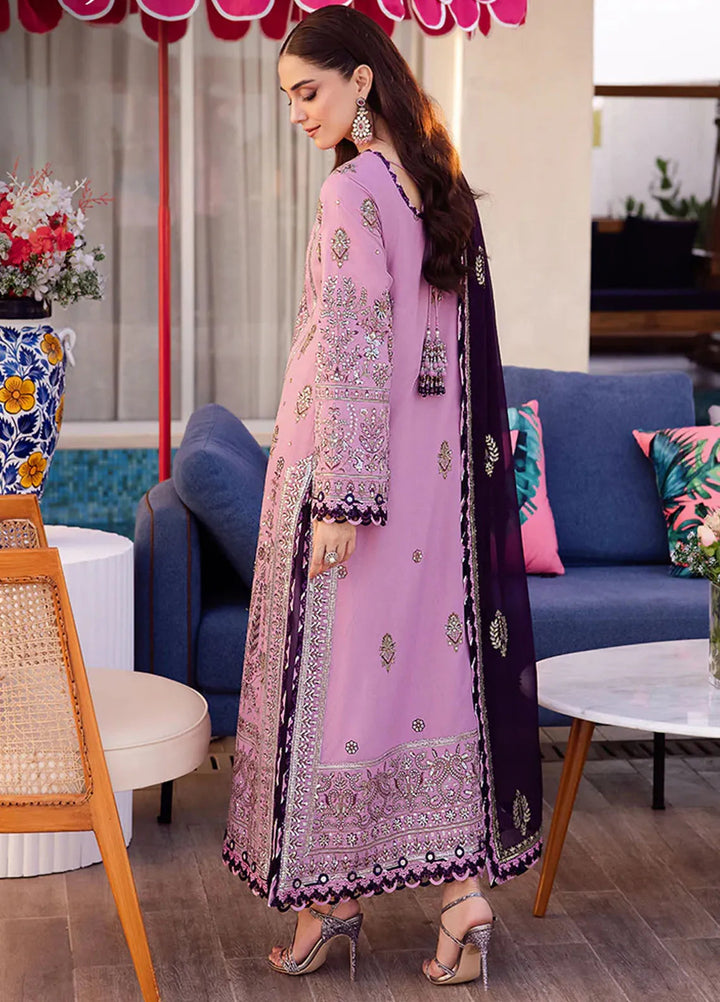 Uraan By Asim Jofa Embroidered Lawn Suit Unstitched 3 Piece AJ24U AJUR-03 - Summer Collection