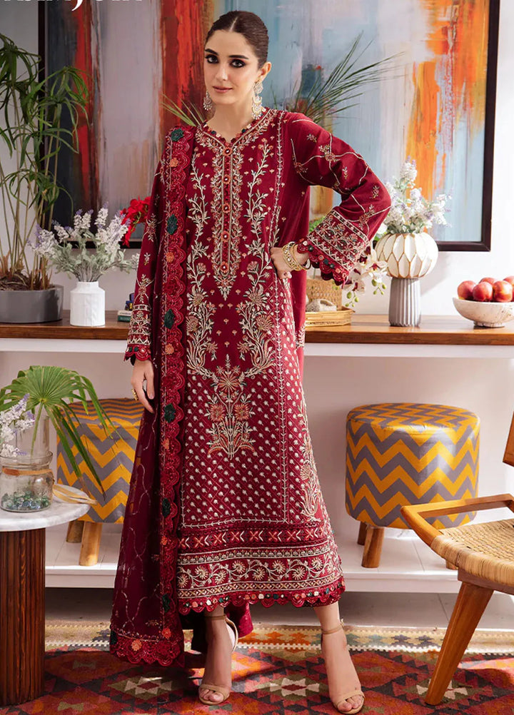 Uraan By Asim Jofa Embroidered Lawn Suit Unstitched 3 Piece AJ24U AJUR-04 - Summer Collection
