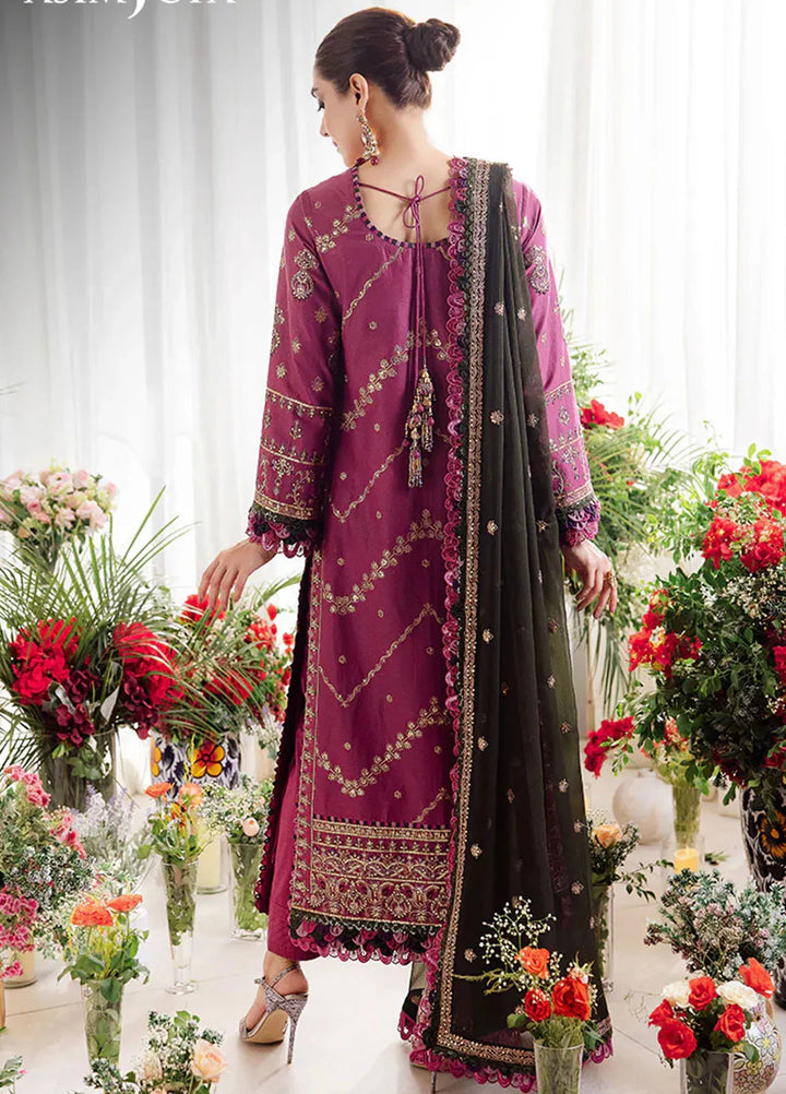 Uraan By Asim Jofa Embroidered Lawn Suit Unstitched 3 Piece AJ24U AJUR-07 - Summer Collection