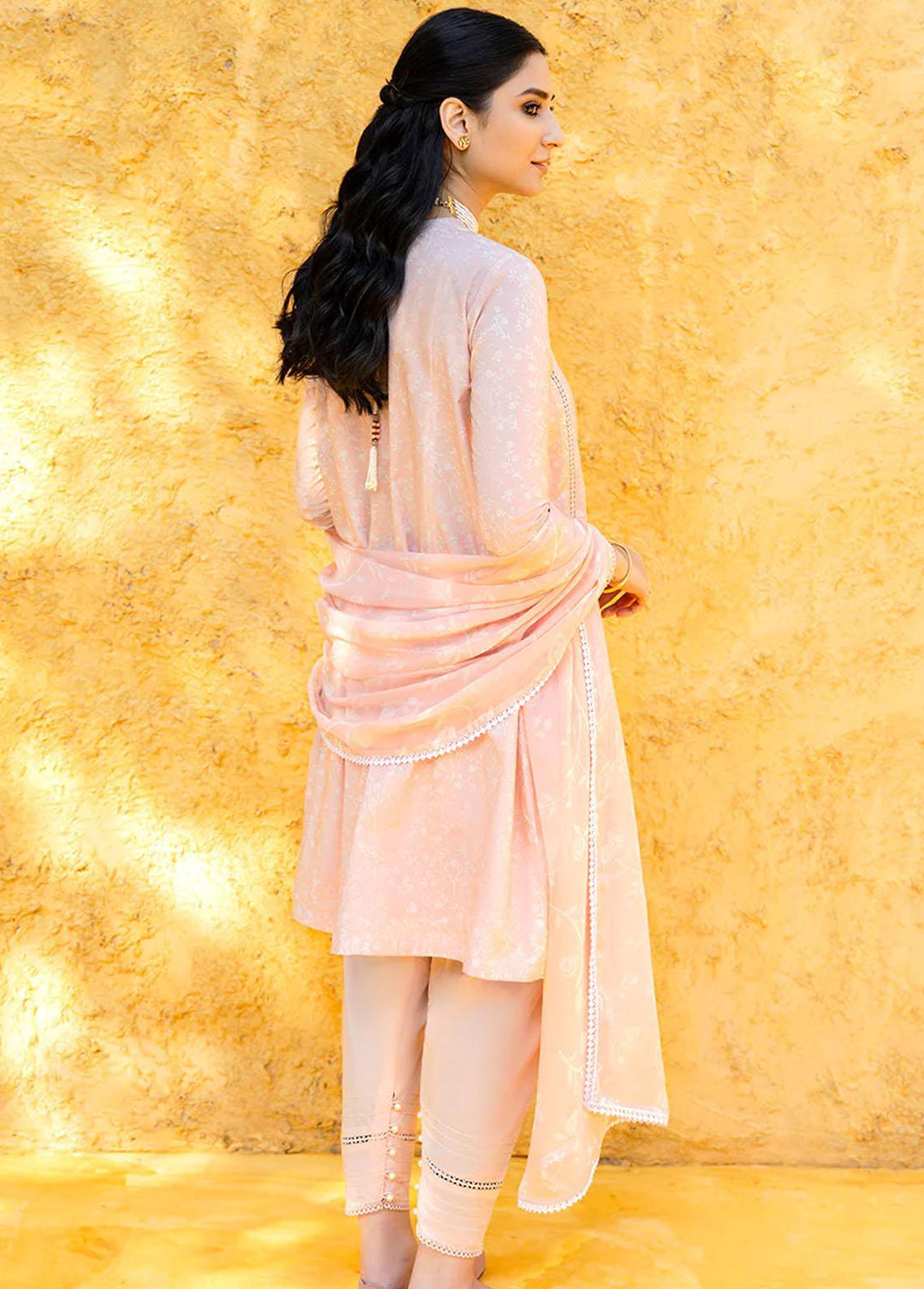 Uraan By Cross Stitch Embroidered Lawn Suits Unstitched 3 Piece CS23U Acme Rose - Premium Collection