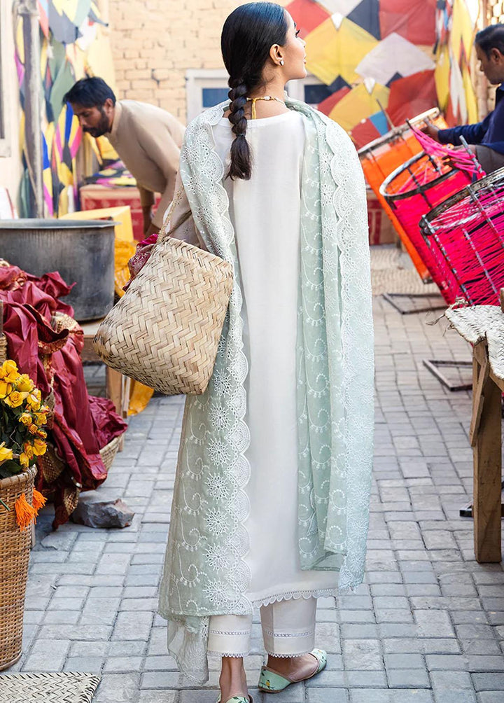 Uraan By Cross Stitch Embroidered Lawn Suits Unstitched 3 Piece CS23U Blooming Jade - Premium Collection