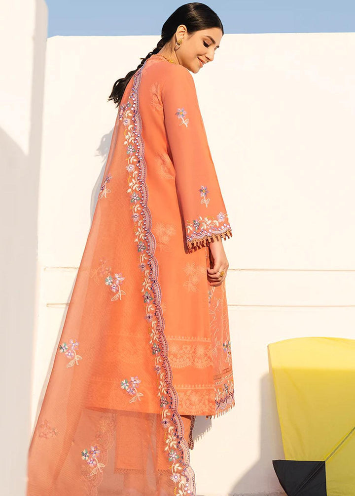 Uraan By Cross Stitch Embroidered Lawn Suits Unstitched 3 Piece CS23U Carnelian Scent - Premium Collection