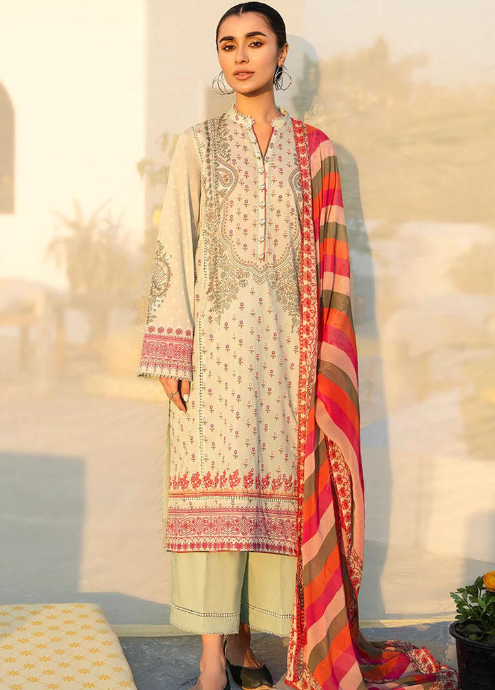 Uraan By Cross Stitch Embroidered Lawn Suits Unstitched 3 Piece CS23U Cashmere Ornate - Premium Collection